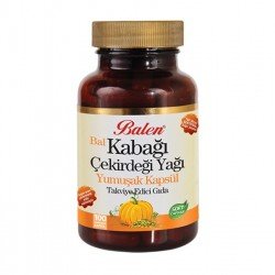  Balen Bal Kabağı Çekirdeği Yağı Yumuşak Kapsül 1380 Mg* 100