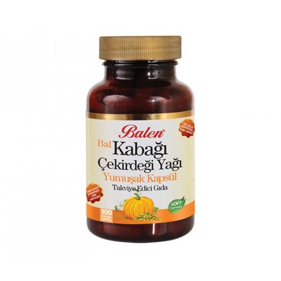 Balen Bal Kabağı Çekirdeği Yağı Yumuşak Kapsül 1380 Mg* 100-