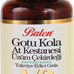  Balen Gotu Kola&At Kestanesi&Üzüm Çekirdeği Ekstraktı Kapsül