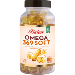  Balen Omega 3,6,9 Soft Yağ Asitleri İçeren Yumuşak Kapsül 1380 MG*200