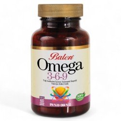 Balen Omega 3-6-9 Yağ Asitlerini İçeren Yumuşak Kapsül 1585MG*60