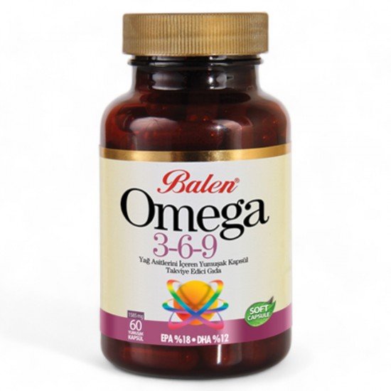 Balen Omega 3-6-9 Yağ Asitlerini İçeren Yumuşak Kapsül 1585MG*60-8690957000820