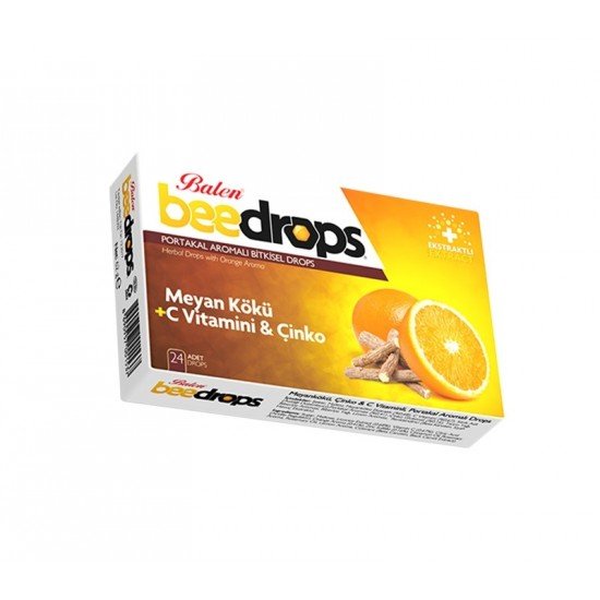 Balen Beedrops Meyan Kökü+C Vit.-Çinko Portakal Aromalı Drops-