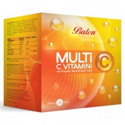 Balen Multi-C C Vitamini ve Propolis Şase 3000MG*30