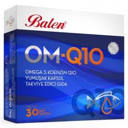 Balen Om-Q10 Omega 3 ve Koenzim İçeren Yumuşak Kapsül 1380 Mg*30