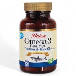 Balen Omega 3 Balık Yağı Yumuşak Kapsül 650 mg* 160