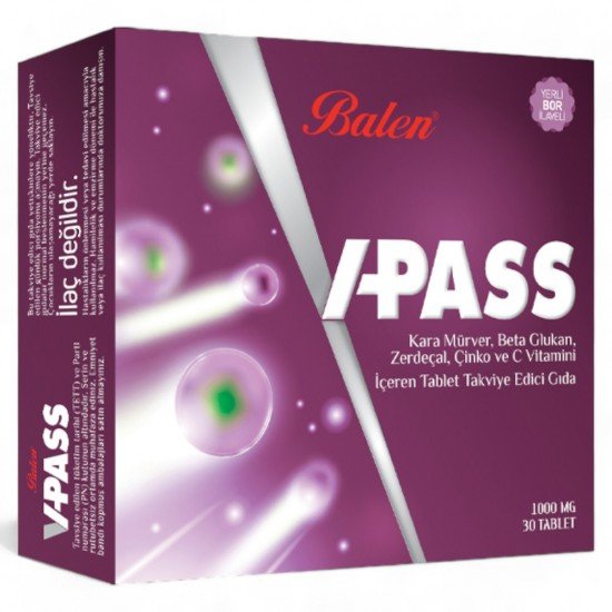 Balen V-Pass Tablet 1000MG*30-8690957004279