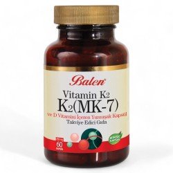 Balen VİTAMİN 2 2-MK 7 D3 450 mg *60 kapsül