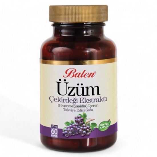 Balen Üzüm Çekirdeği Ekstraktı Kapsül 375MG*60-8690957000691