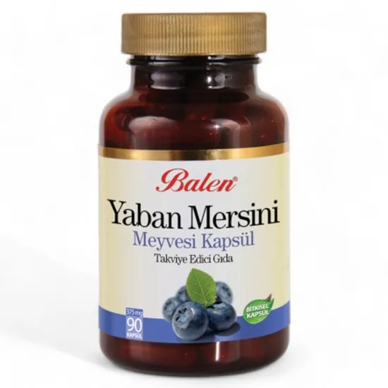 Balen Yaban Mersini Meyvesi Kapsül 375MG*90-8690957000141 Balen Yaban Mersini Meyvesi Kapsül 375MG*90-8690957000141